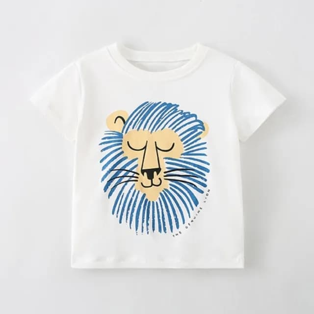 【橘魔法】藍鬚獅子短袖上衣(T恤 棉T 男童 兒童 童裝)