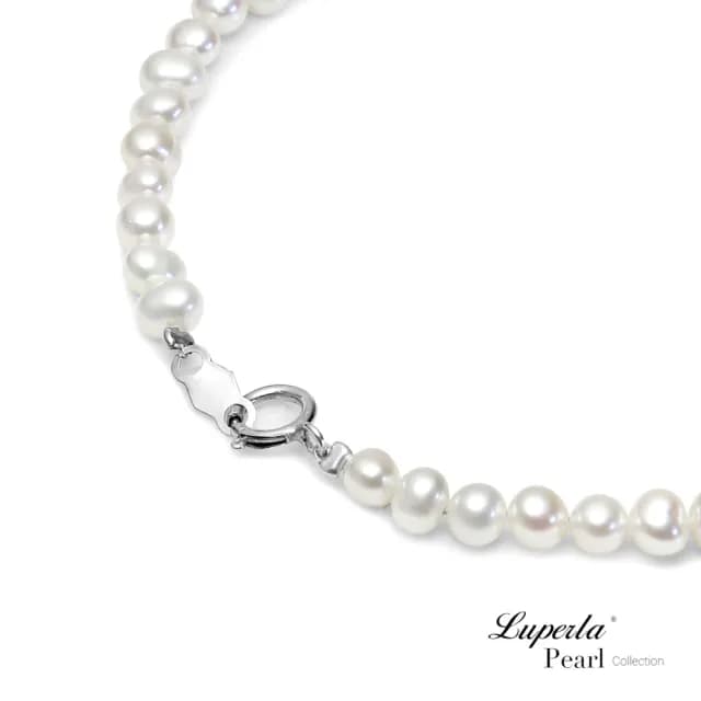 【大東山珠寶】輕時尚淡水珍珠手鍊 3.5-4mm 輕時尚氣質 多重佩戴 小珍珠手鍊925銀(氣質珍珠)