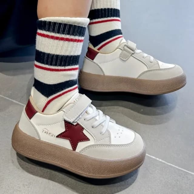 【橘魔法】星星軟膠底帆布鞋(鞋子 童鞋 中性款 男童 女童 兒童 童裝)