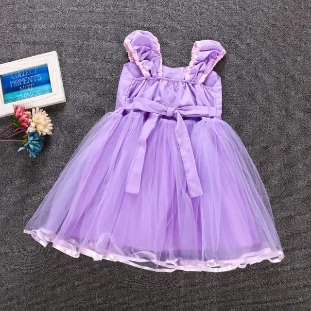 【橘魔法】紫色小包袖公主服(萬聖節 服裝 角色扮演 角色扮演 澎澎裙 洋裝 連衣裙 公主洋裝 女童 兒童 童裝)