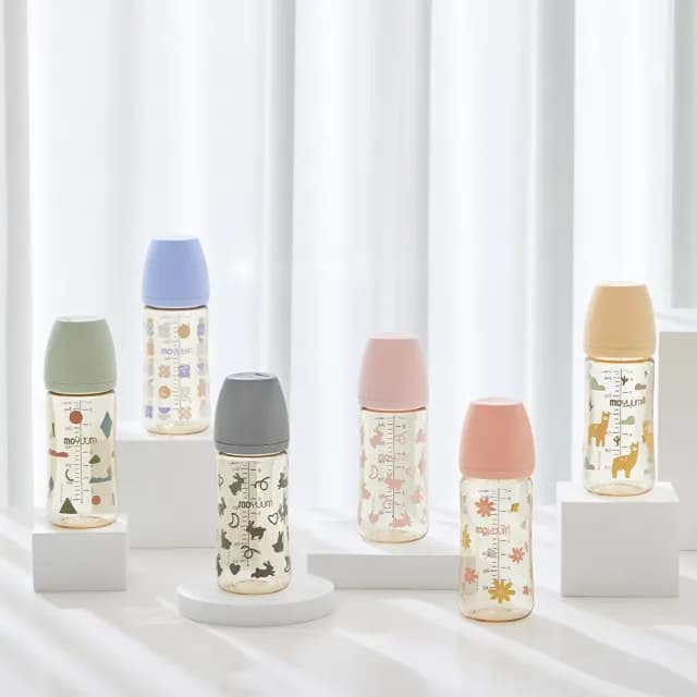 【MOYUUM】韓國 PPSU 設計款 寬口奶瓶 270ml(多款可選)