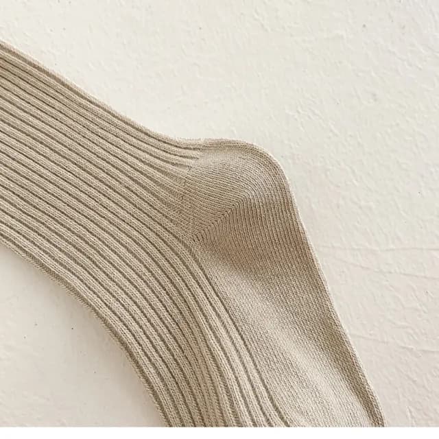 【橘魔法】百搭細條羅紋褲襪(連褲襪 襪子 大童 兒童 褲襪 內搭褲 女童 洋裝搭配 童裝)