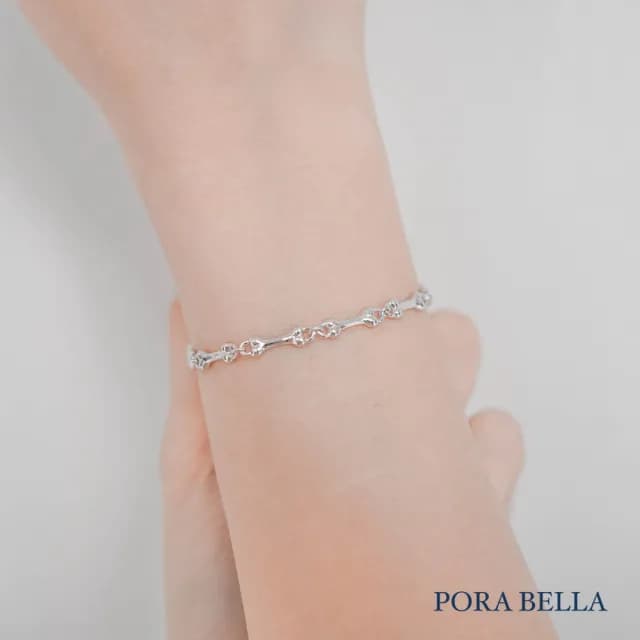 【Porabella】925純銀手鍊 幸運手鏈 狗骨頭小眾設計款純銀手鍊 情人節禮物 告白 銀飾 Bracelets