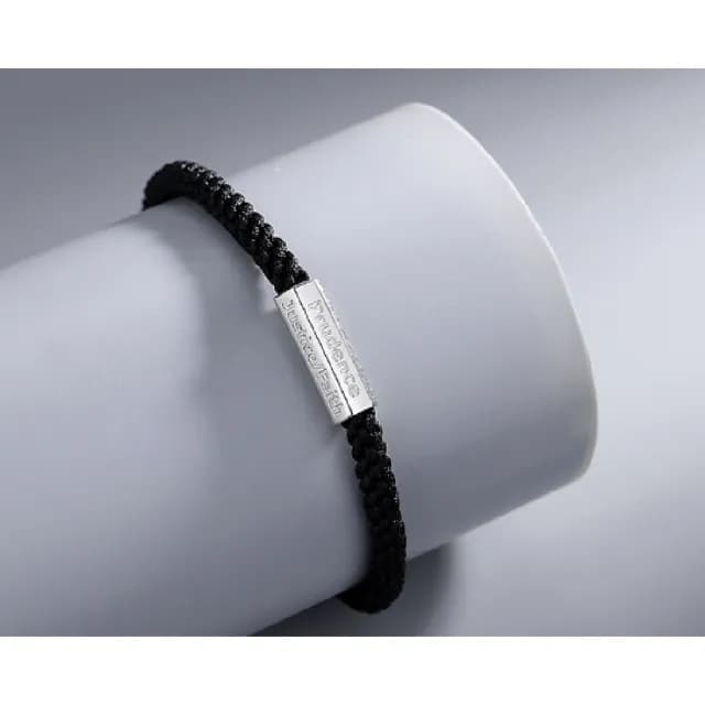 【Porabella】S925純銀手鍊 男原創設計手繩 七美德復古簡約風 送男友 生日禮物 Bracelets