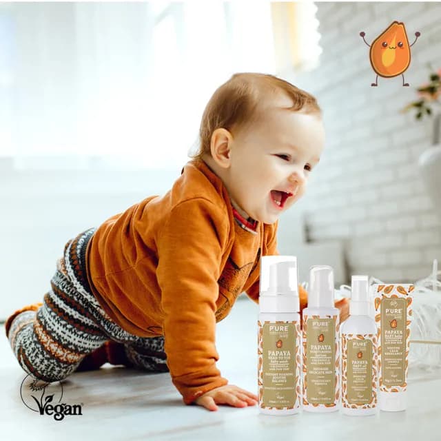 【澳洲 Pure Papayacare 即期品】木瓜嬰兒滋潤乳液含金盞花-2025年11月到期(2入組 150ml/瓶)