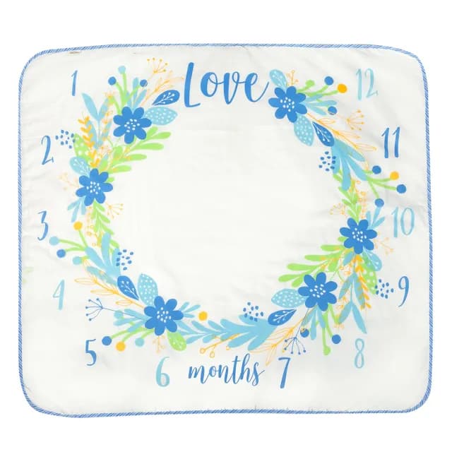 【Newstar 明日之星】MIT嬰兒幸福花園成長紀錄包巾(台灣製 寶寶必備 拍照 彌月禮物 送禮)