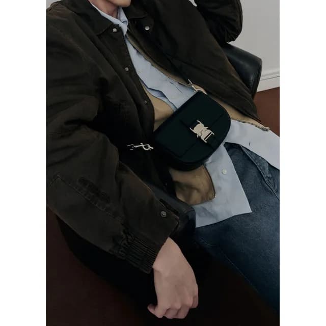 【ROBINMAY】曼德斯斜背包(雙11/插扣封口/多色任選)