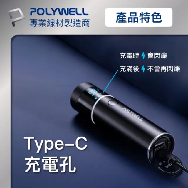 【POLYWELL】充電式USB電動刮鬍刀