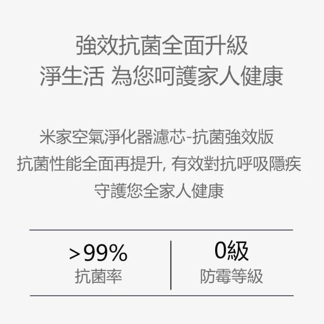 【淨生活】小米淨化器4lite濾芯 抗菌強效版(米家空氣淨化器濾芯 HEPA濾芯 活性碳 買就送靜電除效過濾棉)