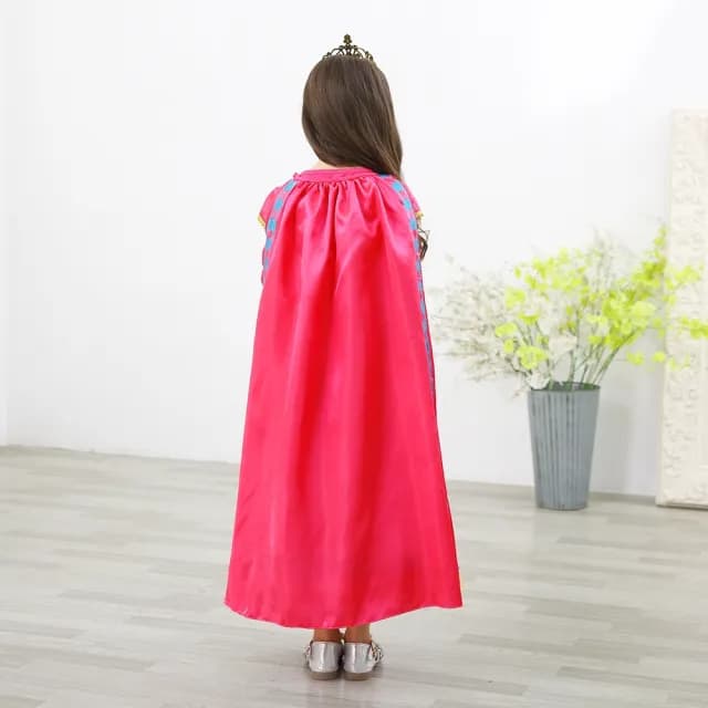 【橘魔法】萬聖節服裝 桃紅印度公主服(不含皇冠)(披風 角色扮演 cosplay 表演 女童 兒童 大童 童裝)