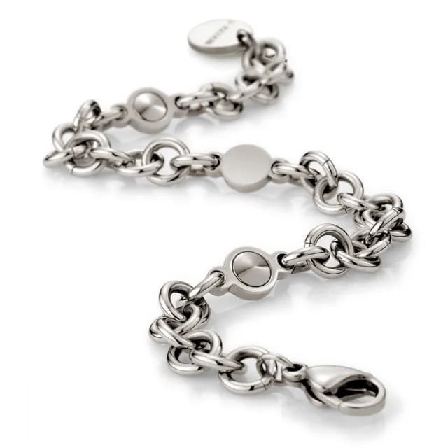 【MASSA-G】IRIS艾莉斯金屬鍺錠白鋼手鍊