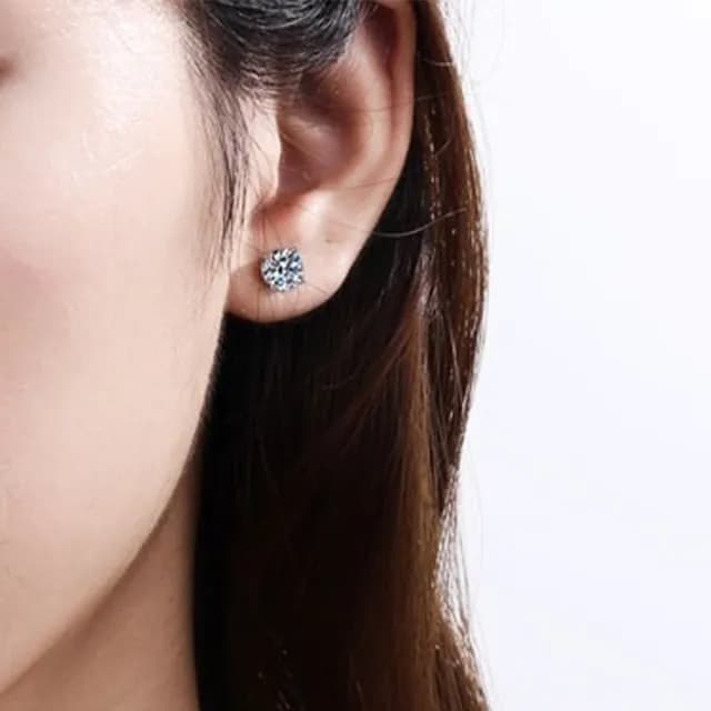 【LEEHER】雙11 女生/耳環/飾品/純銀耳環/S925銀/耳飾/耳針/小香風耳環/氣質耳環/情人節禮物/鋯