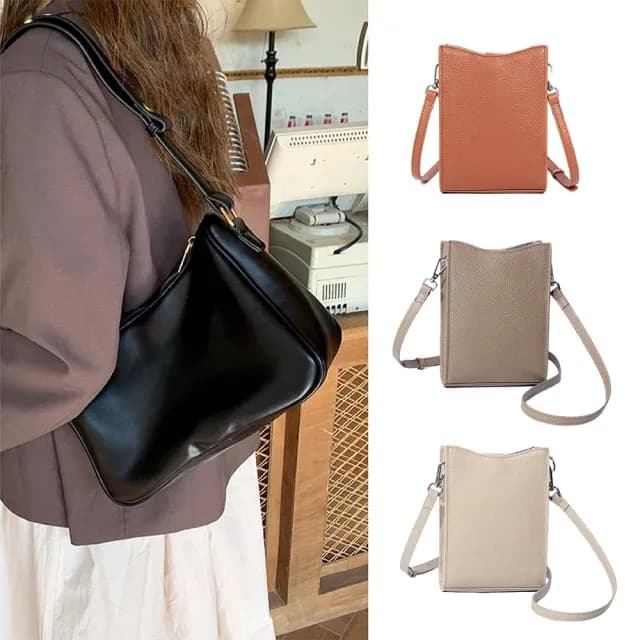 【MoonDy】雙11 真皮包包 奶茶色包包 斜背包 大容量斜背包 通勤包 黑色包包 牛皮包包 女生禮物