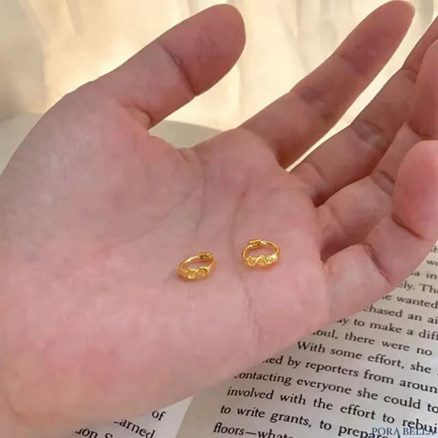 【Porabella】S925純銀錢幣耳扣|美金符號耳圈|招財開運|中性風格|情人節・紀念日・日常佩戴首選