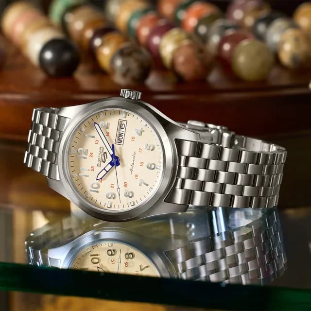 【SEIKO 精工】5 Sports 製錶110週年限量機械錶 套錶 禮物 送禮 推薦(SRPK41K1/4R36-15L0S)