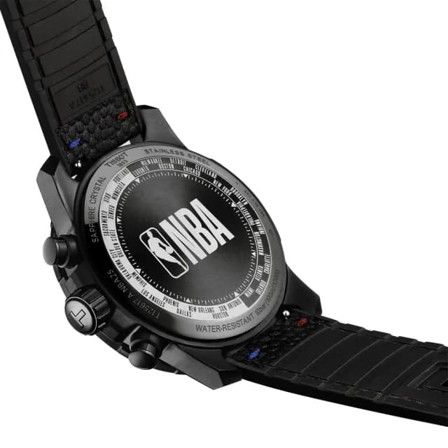【TISSOT 天梭】NBA特別版 東尼·帕克配戴款 三眼計時腕錶 雙11 特惠 推薦(T1256173706700)