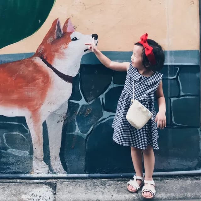 【橘魔法】復古小圓領赫本風娃娃洋裝(連身裙 連衣裙 格子裙 復古 女童 兒童 童裝)