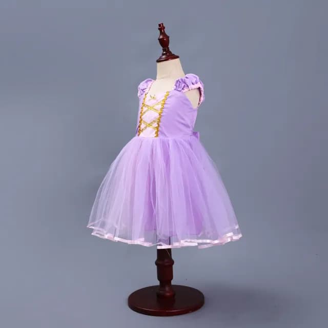 【橘魔法】紫色小包袖公主服(萬聖節 服裝 角色扮演 角色扮演 澎澎裙 洋裝 連衣裙 公主洋裝 女童 兒童 童裝)