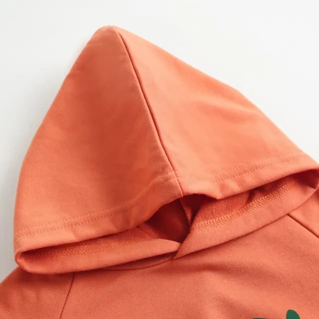 【橘魔法】表情字母毛圈棉長袖連帽包屁衣(薄長袖 連帽 包屁衣 女童 童裝)