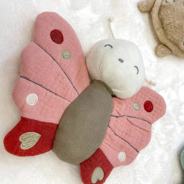 【bimbidreams 奇哥】★網購獨家★竹纖維紗布包巾+玩偶禮盒 120x120cm(新生兒禮 滿月禮 彌月禮 嬰兒禮盒)