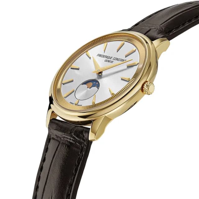 【CONSTANT 康斯登】Classics Moneta Moonphase 月相石英手錶 中性錶 禮物 送禮 推薦(FC-206S3S5)