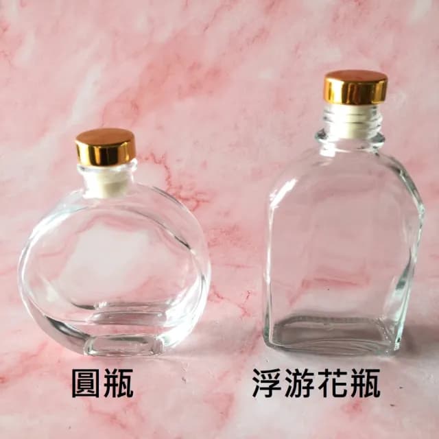 【A-ONE 匯旺】祝福瓶 黃金造型瓶蓋 100ml 浮游花瓶 香水瓶 擴香浮游花 香薰瓶 玻璃瓶