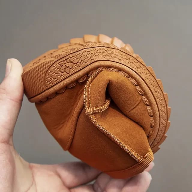 【橘魔法】兒童經典素色雪靴 兒童 雪靴 短靴 童靴 雪地靴(保暖 靴子 童鞋 童裝 兒童 中性款 男童 女童)