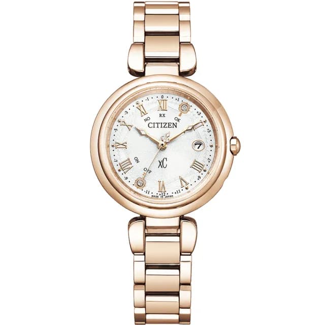 【CITIZEN 星辰】XC 希望之鑰 限量鈦 光動能電波女錶 手錶 禮物 送禮(ES9464-52B)