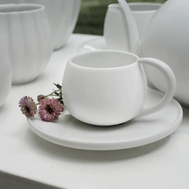 【TALES 神話言】菊影•咖啡杯組-小•風雅食具(文創 禮品 禮物 收藏)