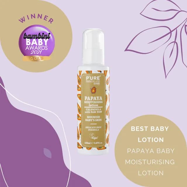 【澳洲 Pure Papayacare 即期品】木瓜嬰兒滋潤乳液含金盞花-2025年11月到期(2入組 150ml/瓶)