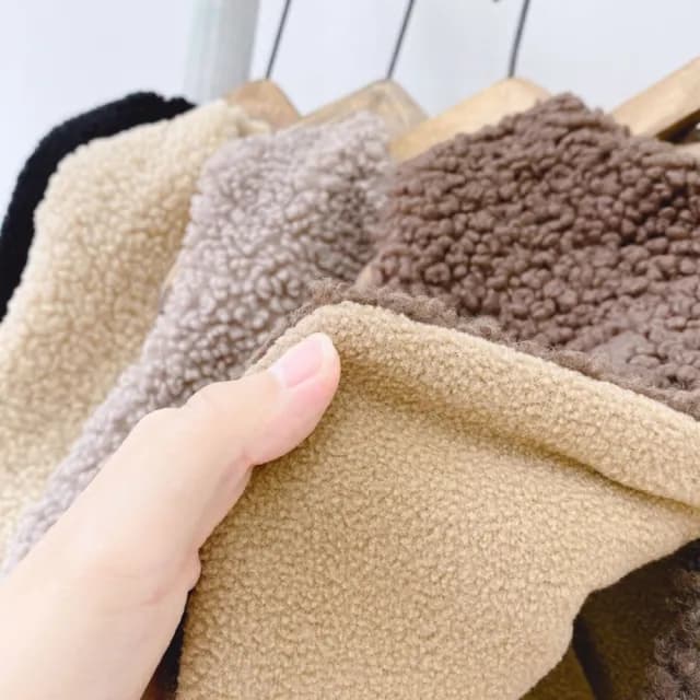 【橘魔法】小童 毛毛鋪棉厚背心 中性款 羊羔毛背心(心 女童 男童 童裝)