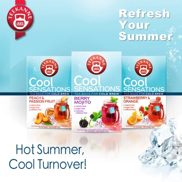 【TEEKANNE 恬康樂】Cool Sensations系列 冷泡茶任選3件組(2.5gx18包/盒)