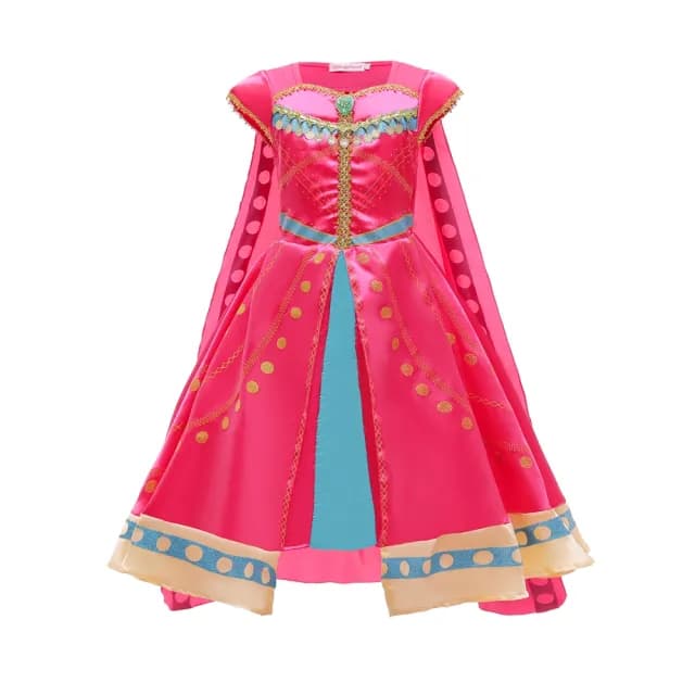 【橘魔法】萬聖節服裝 桃紅印度公主服(不含皇冠)(披風 角色扮演 cosplay 表演 女童 兒童 大童 童裝)