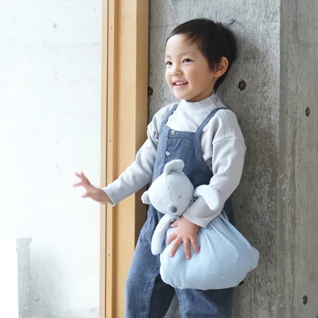 【10cmois】日本mini me可收納六層紗動物蓋被-贈心意禮袋(新生兒寶寶彌月禮小被毯安撫巾)