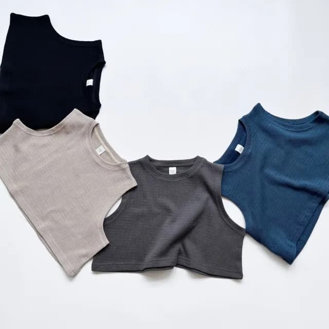 【橘魔法】波紋寬版針織背心(毛衣 針織 外搭 大童 兒童 童裝 中性款 男童 女童)