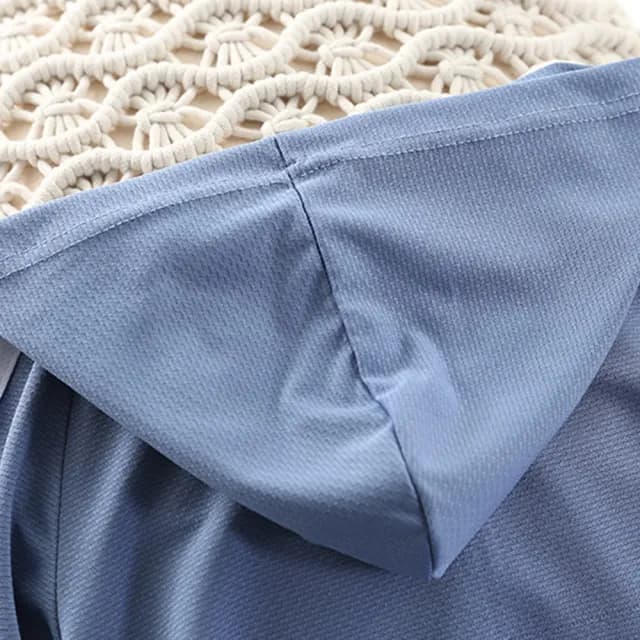 【橘魔法】涼感冰絲網眼插肩長袖連帽外套(大童 薄外套 冷氣房 防蚊 防曬 童裝 兒童 男童 女童)