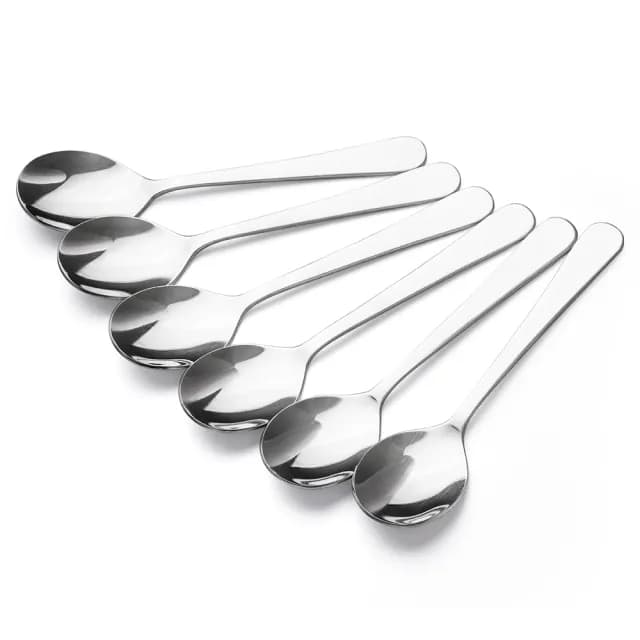 【台灣第一筷】甜點湯匙6件組(不鏽鋼湯匙/甜點湯匙/餐具/304不鏽鋼/台灣製湯匙 /兒童湯匙)