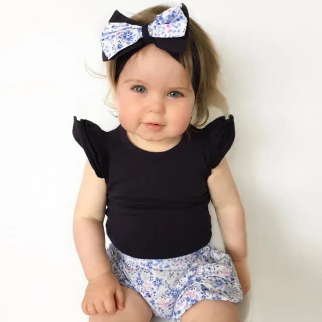 【橘魔法】超好搭純色小飛袖包屁衣(連身衣 嬰幼兒 寶寶 女童 兒童 小童 童裝)