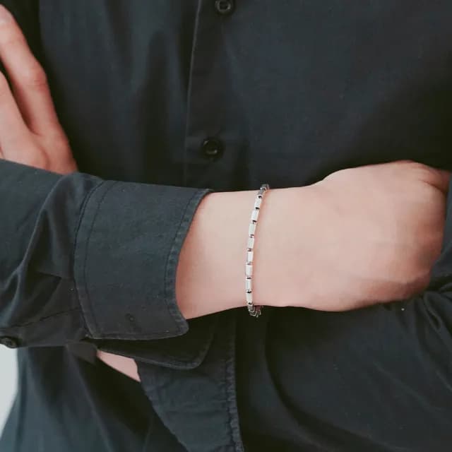 【BLUMA】男生手鏈 情侶對鍊 奇蹟純銀手鍊(925純銀復古個性 男生禮物 中性款 情人節禮物)