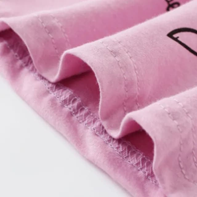 【橘魔法】粉紫大耳兔短袖上衣(T恤 棉T 女童 兒童 童裝)