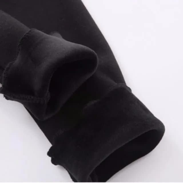 【橘魔法】厚款木耳邊黑拼灰紗裙長袖洋裝(大童 連身裙 澎澎裙 連衣裙 刷毛 加厚 女童 兒童 童裝)