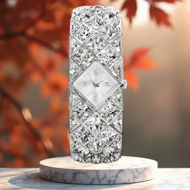 【SWAROVSKI 施華洛世奇】Curiosa Bangle 奢華水晶手鐲腕錶-21mm 情人節 送禮首選(5724515)