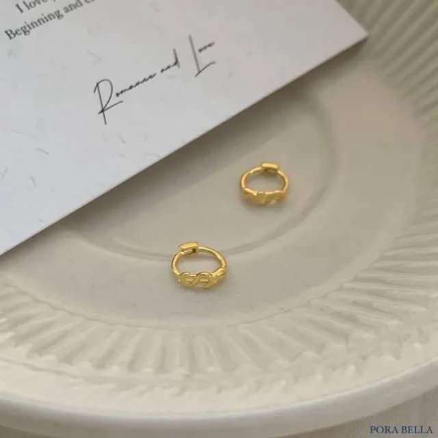【Porabella】S925純銀錢幣耳扣|美金符號耳圈|招財開運|中性風格|情人節・紀念日・日常佩戴首選