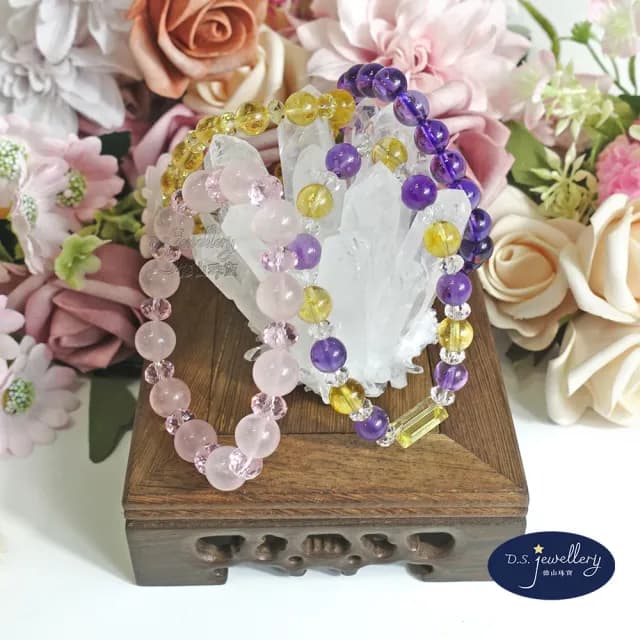 【德山珠寶】消磁淨化水晶天然白水晶簇附雞翅木座(情人節生日禮物飾品母親節/CE476)