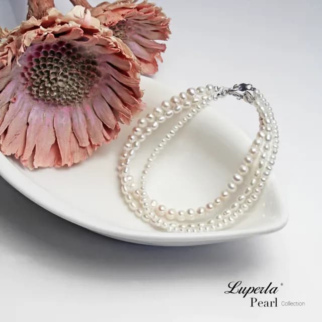 【大東山珠寶】輕時尚淡水珍珠手鍊 3.5-4mm 輕時尚氣質 多重佩戴 小珍珠手鍊925銀(氣質珍珠)