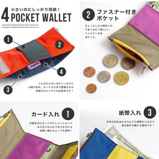 【anello】史上最薄最小包|TINY WALLET 隨手收 錢包TRILL系列(日本原廠授權商)