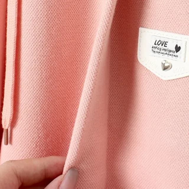 【橘魔法】皮革小標籤車線縮口長褲(大童 女童 運動褲 棉褲 縮口褲 褲子 童裝 兒童)