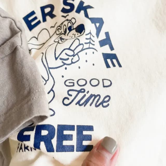 【橘魔法】字母滑板熊短版上衣(短袖上衣 T恤 棉T 中性款 男童 女童 兒童 童裝)