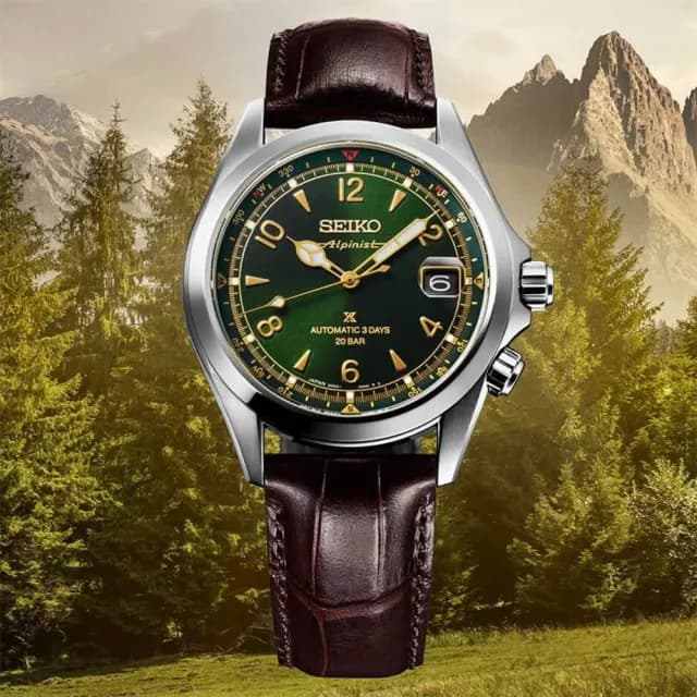 【SEIKO 精工】Prospex Alpinist 登山者 三日鍊 200米潛水機械錶 禮物 送禮 推薦(SPB507J1/6R55-00P0G)