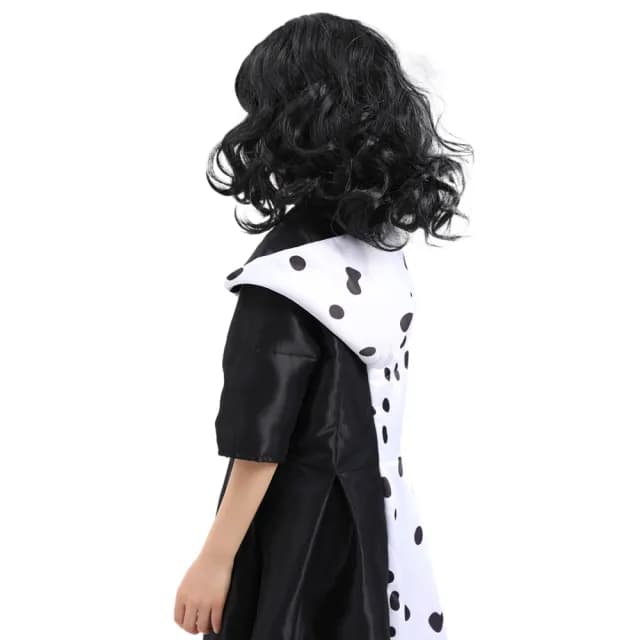 【橘魔法】兒童黑白庫伊拉造型披風(斗篷 萬聖節 服裝 角色扮演 角色扮演 道具 表演 裝扮 女童 兒童 童裝)